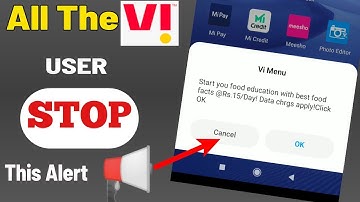 How to Stop Vi Menu Alert | Flash MessageVi Menu Alert ya Flash Message Kaise Band Kare | 2026