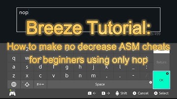 Breeze Tutorial: How to make no decrease ASM cheats (Read video description for update)