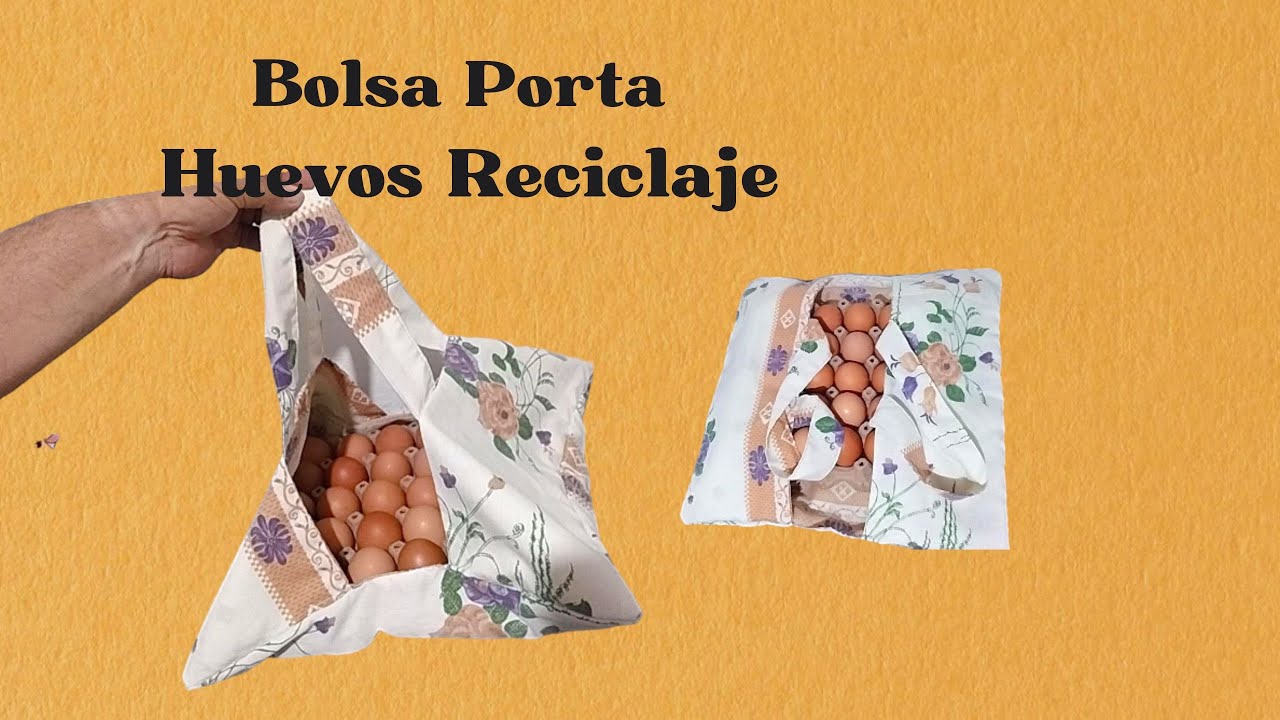 Bolsa Porta Huevos Reciclaje - Egg Carrier Bag Easy Recycling