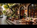Street Café Jazz Morning | Calm Jazz Music with Arc de Triomphe for Study &amp; Peaceful Focus