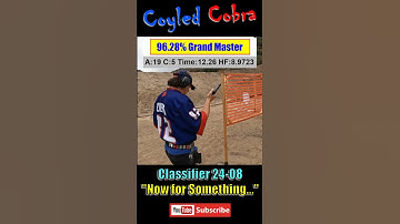 USPSA Classifier 24-08 " Now For Something Completely Different" - 96% Grand Master CZ Shadow 2