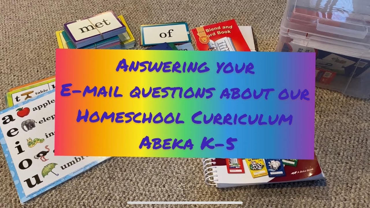 Abeka K-5 Home School Parent Lead Curriculum.