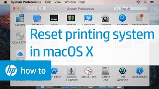 Learn how to reset the printing system in mac os x. resetting might
help resolve issues if you receive a printer offline or not r...