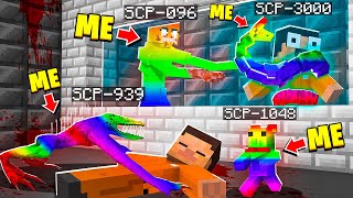 I Became ALL RAINBOW SCPs in MINECRAFT!  Minecraft Trolling Video