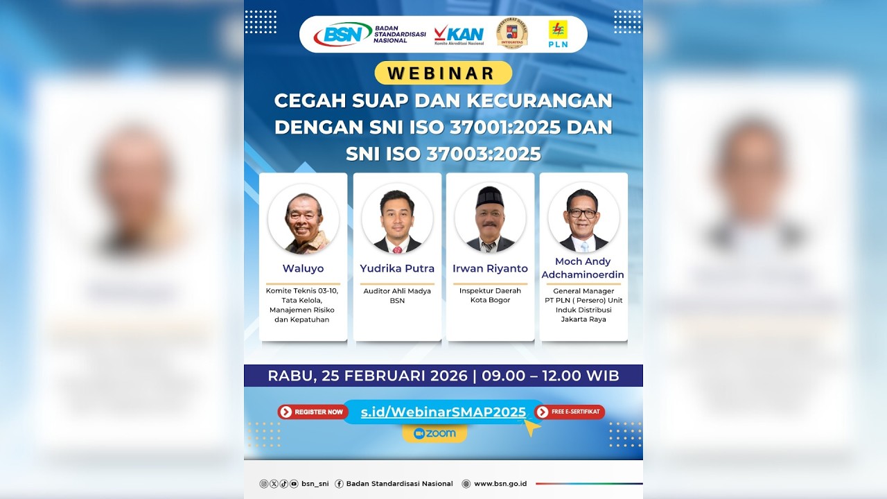 Cegah Suap dan Kecurangan dengan SNI