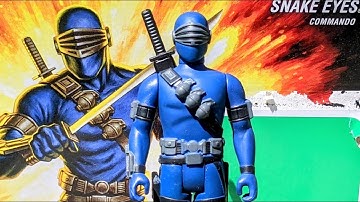 Super 7 gijoe Snake Eyes reaction action figure review