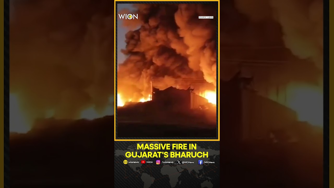 Massive Fire in Gujarat's Bharuch | WION Shorts