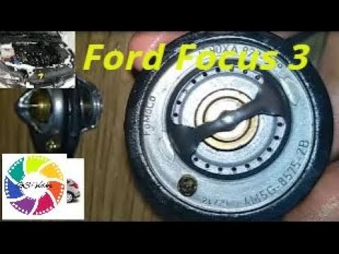 Ford Focus 3 замена термостата     Ford Focus 3 thermostat replacement