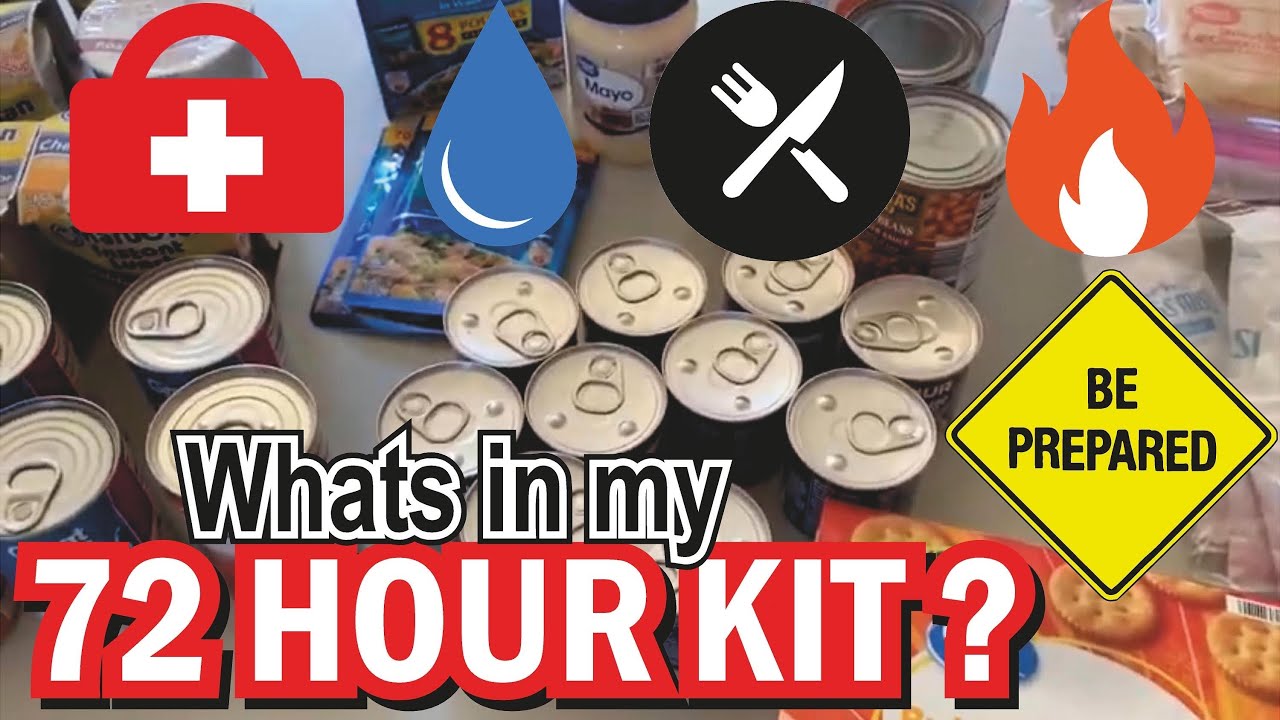 What’s in my 72 hour kit? Emergency preparedness!! Bug out bag - YouTube