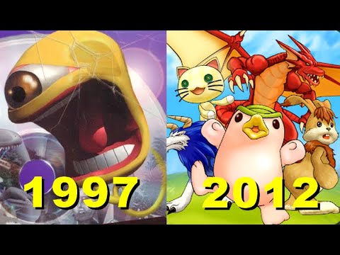 Evolution of Monster Rancher game 1997-2012