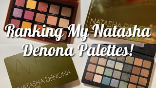 RANKING MY NATASHA DENONA EYESHADOW PALETTES!