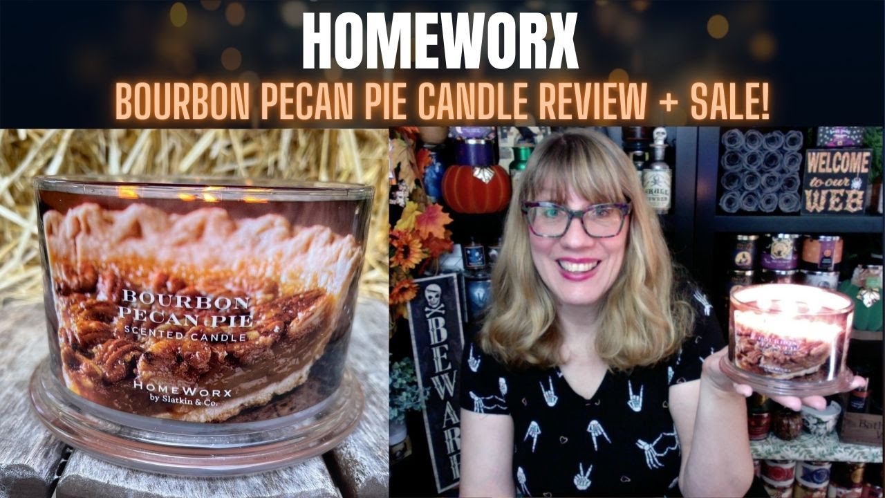 HOMEWORX Bourbon Pecan Pie Candle Review + Sale! YouTube