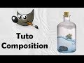 Comment faire une composition    la bouteille deau  tutoriel gimp fr