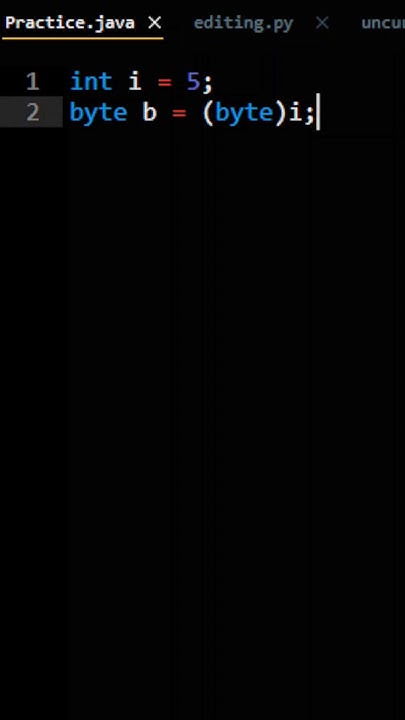 How To Convert Int To Byte In Java - YouTube
