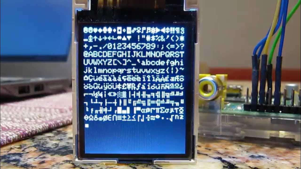 ST7735 with Raspberry Pi - YouTube