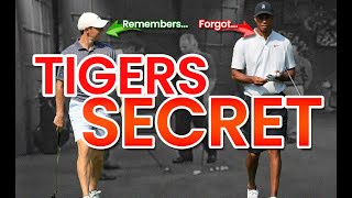 Tigers secret to pro level ball striking. This swing lesson 20+ years ago is the key to his comeback