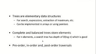 Week 9-2-7 Storing a Tree in an Array and Summary