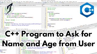 C++ Program to Ask for Name and Age #TechWithJaja #ConfidenceOkoJaja