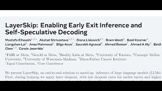 LayerSkip: Enabling Early Exit Inference and Self-Speculative Decoding