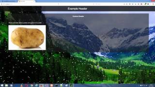 HTML5 canvas snow test2