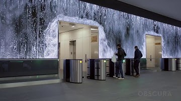 Amazing Video Wall of Sales Force Lobby in San Francisco