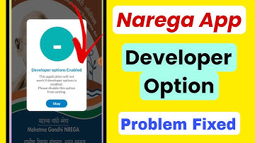 NMMS app developer Option Enabled problem how to fix narega mobile monitoring system App 2025