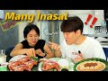 INTRODUCING MANG INASAL TO MY KOREAN BESTIE  (kinamay na)