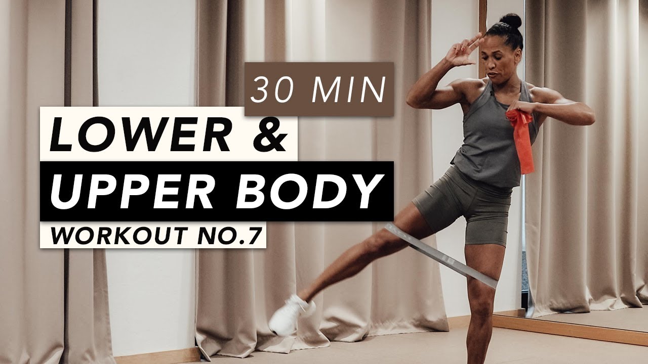HOME WORKOUT // LOWER & UPPER BODY WITH RESISTANCE BANDS // REBECCA BARTHEL