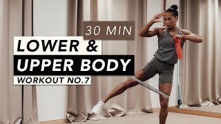 HOME WORKOUT // LOWER & UPPER BODY WITH RESISTANCE BANDS // REBECCA BARTHEL