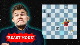 Must see brilliancies of magnus carlsen in BEAST MODE