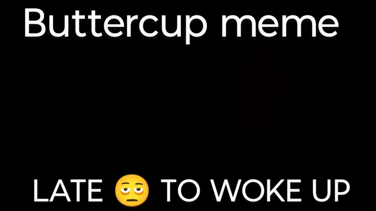 Buttercup meme|when I am late🫩