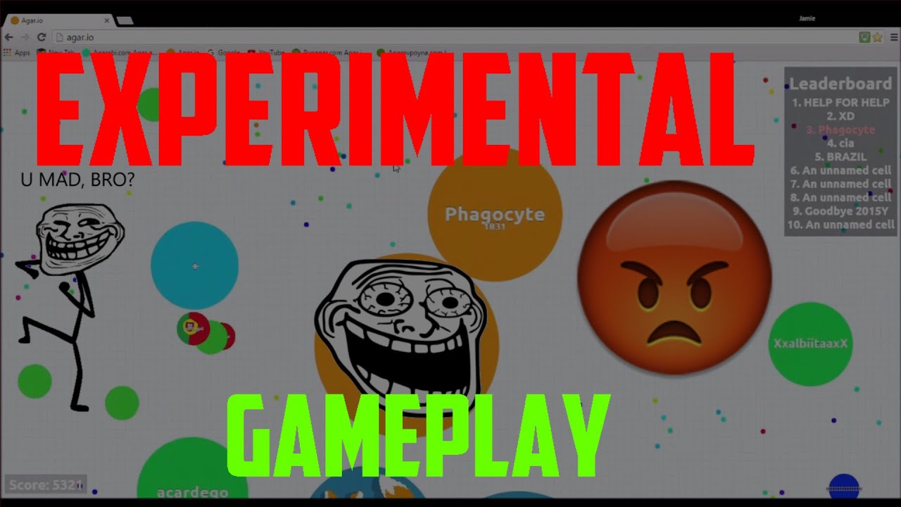 Phagocyte - Agar.io Experimental Mode (5,321)