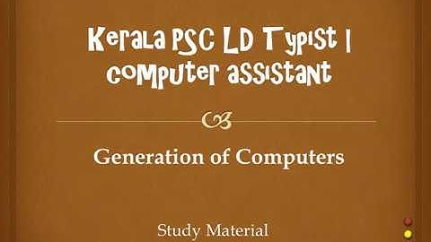 Kerala PSC Computer Assistant LD Typist