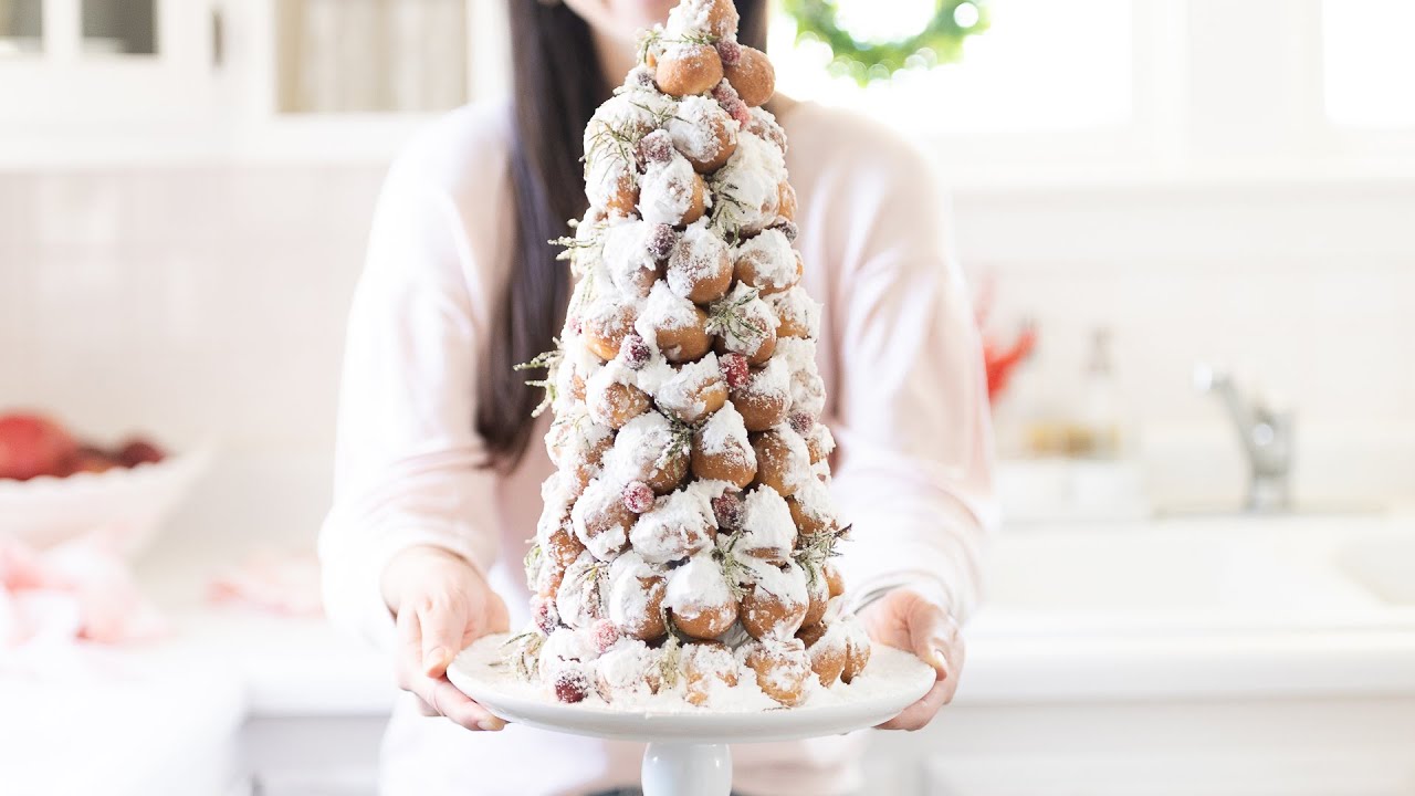 Donut Hole Christmas Tree - Averie Cooks