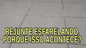 Porque meu rejunte está soltando?