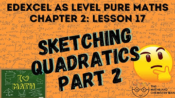 AS PURE MATHS EDEXCEL CHAPTER 2 LESSON 17 - Sketching Quadratics 2