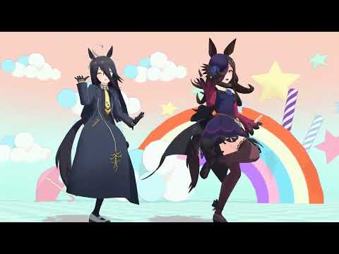 (MMD) ライスシャワーとマンハッタンカフェで踊ってみた 라이스 샤워와 맨하탄 카페로 춤춰보았다 [どりーみんチュチュ 드리밍 츄츄]