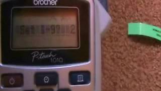 brother pt 1010 label maker
