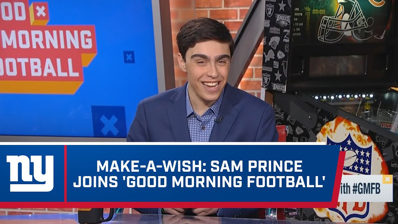 Giants Make-A-Wish Recipient Sam Prince Joins Good Morning Football