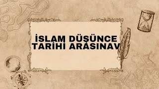 İslam Düşünce Tari̇hi̇ Çikmiş Ara Sinav Sorulari 180 Soru-İlahi̇yat Çikmiş Sorular