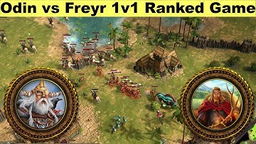 Odin vs Freyr | 1v1 Ranekd | Age of Mythology Retold
