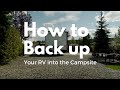 How to Back your RV into a Campsite