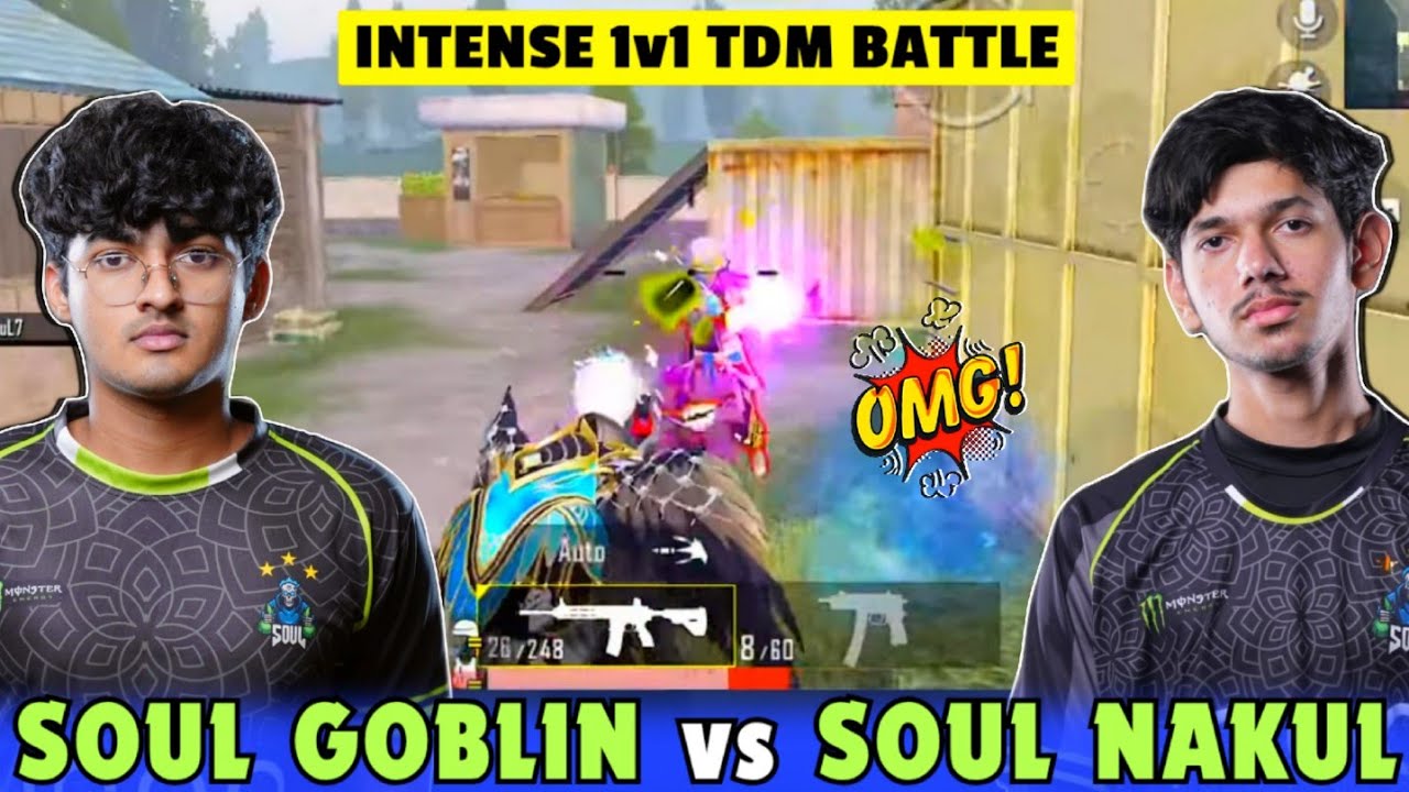 iQOOSouL NAKUL vs GOBLIN 1v1 TDM 🔥 Goblin vs Nakul 1v1 Intense Battle 😳 Team SouL 🚀