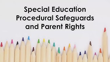 Special Education Procedural Safeguards