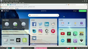 Pale Moon Browser: update and change search engine