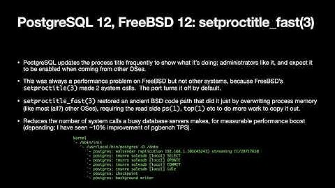 PostgreSQL on FreeBSD: Thomas Munro