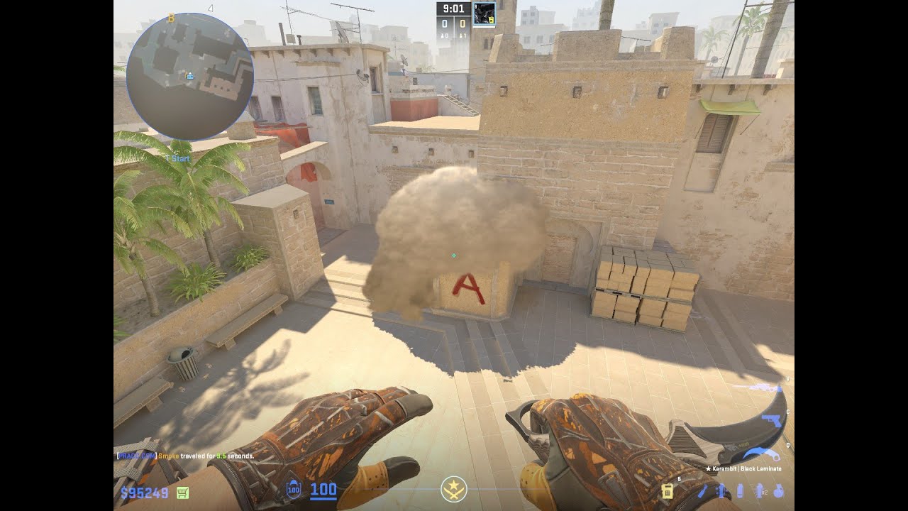 Stairs smoke from back Palace / A lobby