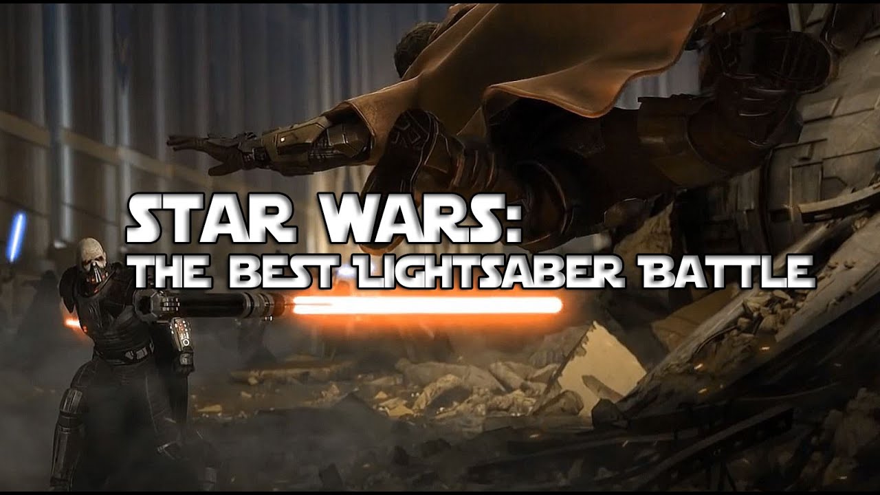 STAR WARS BEST LIGHTSABER BATTLE (HD) YouTube