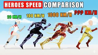 Superheroes Speed Comparison From Harley Quinn To Saitama