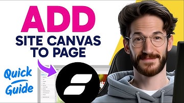 How to ADD SITE CANVAS to PAGE in Showit (Step by Step) 2025